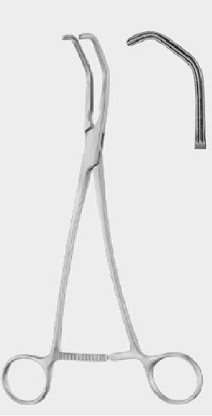 Атравматичний затискач ДЕБЕЙКІ САТИНСЬКОГО (DEBAKEY SATINSKY), 23 см (cm)